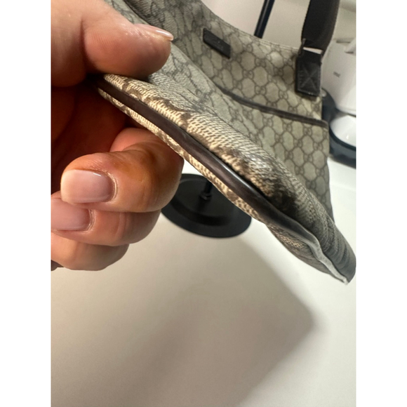 Gucci GG Monogram Messenger Bag Brown/Tan One Size - Picture 6 of 14